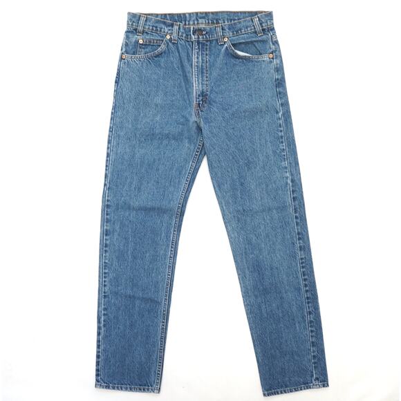 Vintage 90s Levi's Orange Tab 505 Stonewash Denim Jeans 32 - Picture 1 of 5
